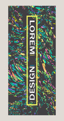 Template vector modern grunge,  brochure ,poster, backgound, cover ,bright design destriction element colorful