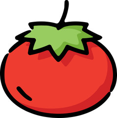 Tomato Vegetable Doodle Sketch Icon