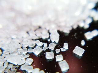 Close Up Of Sugar On Table