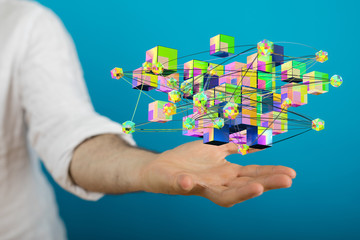 Cloud storage and Computing concept.