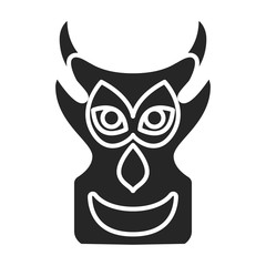 Totem vector icon.Black vector icon isolated on white background totem.
