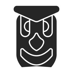 Totem vector icon.Black vector icon isolated on white background totem.