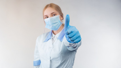 doctor girl shows like on a white background