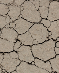 texture of cracked dry soil due to drought