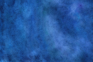 Fototapeta na wymiar Sky blue watercolor abstract background. Gradient fill. Hand drawn texture.