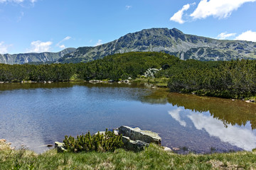 Fototapeta premium Small lakes near The Fish Lakes (Ribni Ezera), Rila mountain