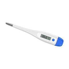 Medical thermometer vector icon.Cartoon vector icon isolated on white background medical thermometer.