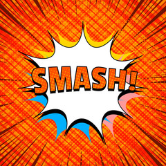 Comic light orange template