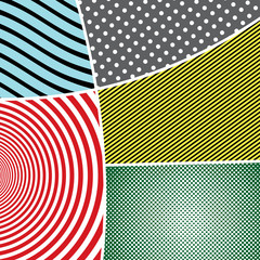 Fototapeta premium Pop art elegant colorful composition