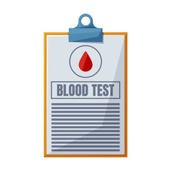 Blood test vector icon.Cartoon vector icon isolated on white background blood test.