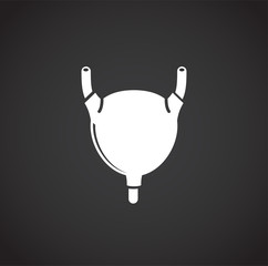 Human organ related icon on background for graphic and web design. Creative illustration concept symbol for web or mobile app