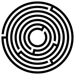 Abstract maze labyrinth with entry and exit. Vector labyrinth illustration EPS 10