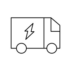 Trash, energy icon. Simple line, outline vector electro power icons for ui and ux, website or mobile application