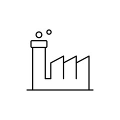 Factory, energy icon. Simple line, outline vector electro power icons for ui and ux, website or mobile application