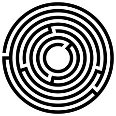 Abstract maze labyrinth with entry and exit. Vector labyrinth illustration EPS 10