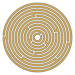 Abstract maze labyrinth with entry and exit. Vector labyrinth illustration EPS 10