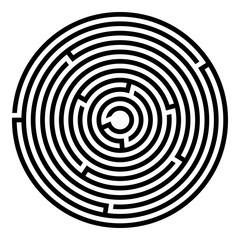 Abstract maze labyrinth with entry and exit. Vector labyrinth illustration EPS 10