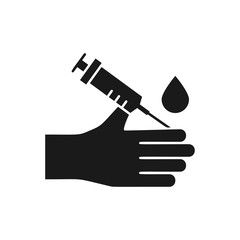 Medicine, hand icon. Simple hematology icons for ui and ux, website or mobile application