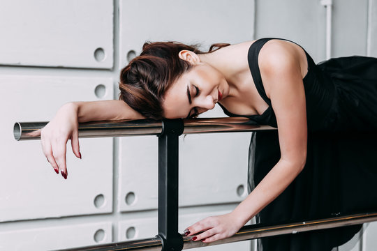 Professional ballet dancer resting after the performance. Art concept. - Powered by Adobe