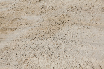 Fine beach sand in the summer sun