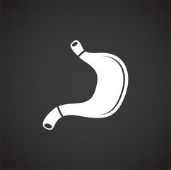 Human organ related icon on background for graphic and web design. Creative illustration concept symbol for web or mobile app