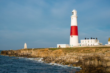 Fototapeta na wymiar The lighthouse at Portland Bill, Dorset, England, UK
