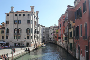 Fototapeta na wymiar Canal View from Campo San Giovanni e Paolo