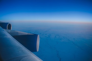 view from airplane window