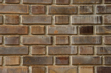 brown stained bricks