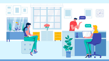 Company Office or Healthcare Clinic Reception Hall