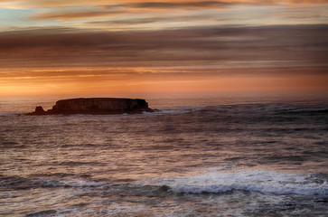 Sunset on the Pacific Ocean