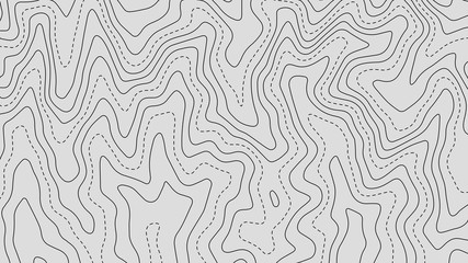 Topographic map lines background. Abstract vector illustration.