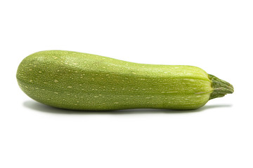 fresh organic zucchini isolated on a white background