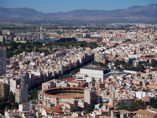 Fototapeta na wymiar Aerial view of the city of Alicante