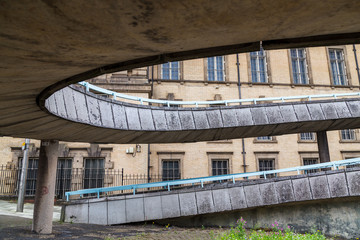 Curved walkway in Liverpool