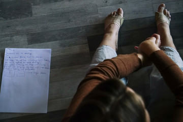 dancer foot, contact improvisation, detail