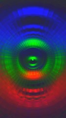 Abstract shiny circles background. Abstract digital art rippled colors background image, illustration.
