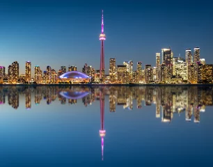 Acrylic prints Toronto Toronto skyline at the morning