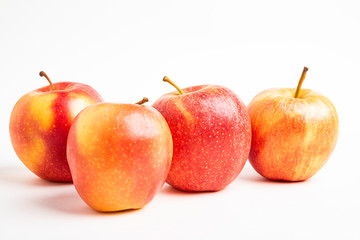 Four Fresh Red Apples