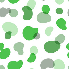 Abstract seamless green blob pattern