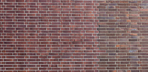 old red brick wall background - texture of brickwall
