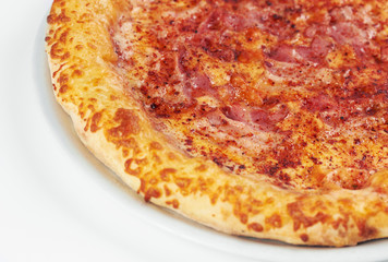 Pizza on a white background