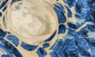 Abstract design texture. Splashes of paint on material concept. Large size textile decoration print. Artwork background.