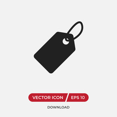 Price tag vector icon in modern design style for web site and mobile app
