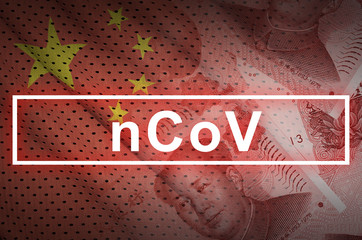2019-nCoV Novel Corona virus concept. Respiratory Syndrome from Wuhan city. Chinese infection