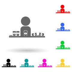 plenty of coffee multi color style icon. Simple glyph, flat vector of bad habbits icons for ui and ux, website or mobile application