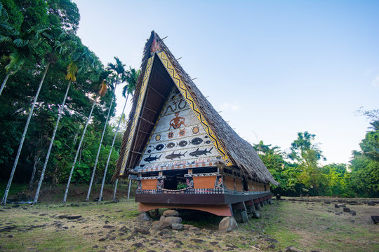 Bai, Traditional Meeting House In Melekeok, Capitol Of Palau, Micronesia, Pacific