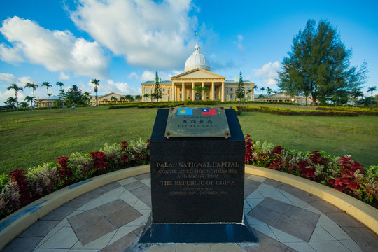 Parliament, Capitol Building In Melekeok, Palau, Pacific