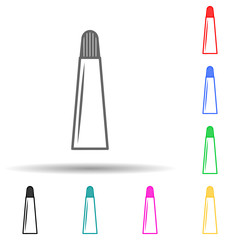 a tube of cream multi color style icon. Simple thin line, outline vector of bottle icons for ui and ux, website or mobile application