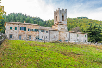 Fototapeta na wymiar Badia a Coltibuono in Tuscany